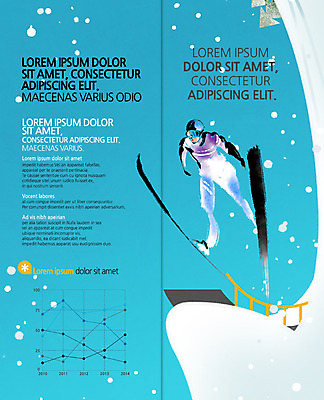 PSD 템플릿 편집 표지디자인 북디자인 출판디자인 내지 리플렛 2단접지 북커버 캘리그라피 그래프 스키 겨울스포츠 한명 팜플렛 점프 스키복 스키점프 이미지템플릿 1 옷 스포츠 모션 사람 파일형식