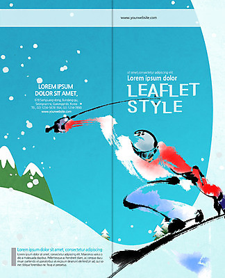 PSD 나무 템플릿 편집 표지디자인 북디자인 출판디자인 표지 리플렛 2단접지 북커버 캘리그라피 스키 겨울스포츠 한명 팜플렛 활강 이미지템플릿 식물 1 스포츠 사람 파일형식