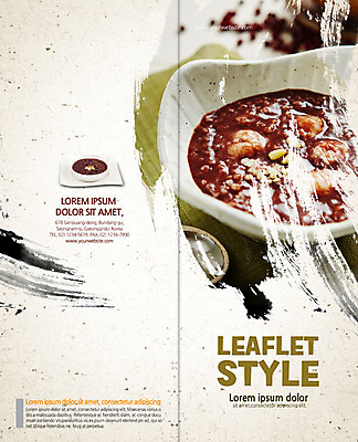 PSD 템플릿 편집 접시 표지디자인 북디자인 출판디자인 표지 한식 음식 리플렛 2단접지 북커버 팜플렛 사람없음 팥죽 이미지템플릿 식기 죽 파일형식