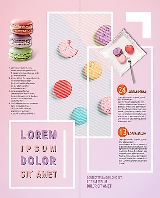 PSD 템플릿 편집 접시 표지디자인 북디자인 출판디자인 내지 리플렛 포크 2단접지 북커버 팜플렛 사람없음 마카롱 잇자국 이미지템플릿 식기 자국 디저트 파일형식