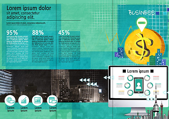 PSD 템플릿 편집 표지디자인 북디자인 출판디자인 내지 리플렛 북커버 비즈니스 3단접지 그래프 빌딩 팜플렛 사람없음 금융 달러 모니터 동전 도시 이미지템플릿 돈 건물 경제 컴퓨터 파일형식