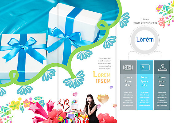 PSD 서양인 템플릿 편집 표지디자인 북디자인 출판디자인 여자 별 리본 내지 리플렛 북커버 3단접지 한명 이벤트 팜플렛 상반신 20대 성인 선물상자 쇼핑 하트 하트풍선 성인여자한명만 이미지템플릿 자연요소 모양 외국인 1 선물 사람 청년 상자 풍선 여자한명만 성인여자만 파일형식