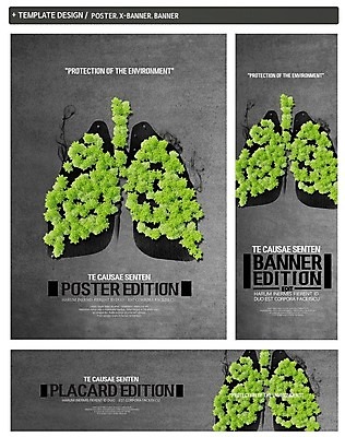 PSD 배너 배너템플릿 가로배너 ZIP 포스터 세로배너 사람없음 세트 자연보호 그린캠페인 현수막 허파 장기알 템플릿 캠페인 자연 가로 세로 호흡기관 보호 파일형식