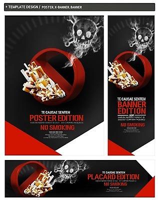 PSD 배너 배너템플릿 가로배너 ZIP 포스터 세로배너 해골 담배 건강 사람없음 세트 금지 현수막 연기 금연 템플릿 캠페인 뼈 가로 세로 사회이슈 파일형식