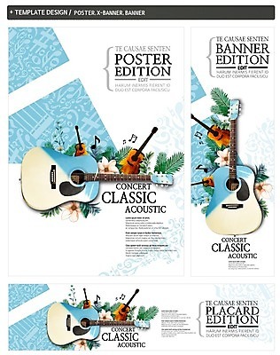 PSD 배너 배너템플릿 가로배너 꽃 ZIP 포스터 세로배너 음악 음표 사람없음 세트 현수막 클래식기타 통기타 식물 템플릿 기호 문화예술 가로 세로 기타 파일형식