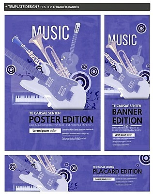 PSD 배너 배너템플릿 가로배너 ZIP 포스터 세로배너 악기 음악 사람없음 세트 현수막 기타 건반 피아노 트럼펫 템플릿 현악기 문화예술 가로 세로 건반악기 금관악기 파일형식