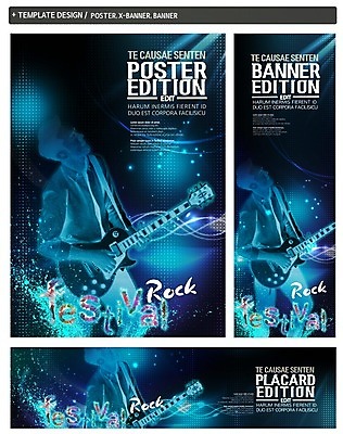 PSD 배너 배너템플릿 남자 가로배너 실루엣 ZIP 포스터 세로배너 음악 연주 한명 상반신 성인 세트 현수막 기타 기타리스트 락 템플릿 1 현악기 문화예술 촬영기법 사람 가로 세로 연주자 로큰롤 파일형식