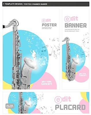 PSD 배너 배너템플릿 가로배너 실루엣 ZIP 포스터 세로배너 음악 연주 음표 세트 현수막 색소폰 템플릿 기호 문화예술 촬영기법 가로 세로 목관악기 파일형식