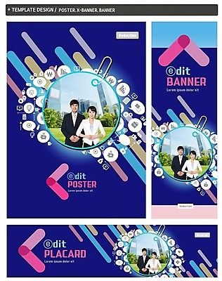 PSD 배너 배너템플릿 여자 남자 가로배너 ZIP 포스터 세로배너 비즈니스 빌딩 상반신 20대 성인 두명 세트 한국인 현수막 비즈니스맨 비즈니스우먼 성인만 템플릿 사람 동양인 청년 건물 가로 세로 직장인 파일형식