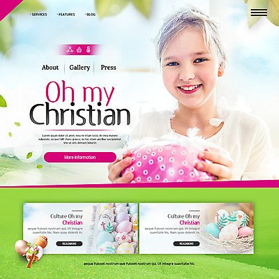 PSD 서양인 외국인 템플릿 여자 기독교 어린이 웹템플릿 십자가 이벤트페이지 한명 이벤트 교회 성경 부활절계란 이미지템플릿 1 종교 종교용품 종교건축 부활절 사람 인종 건물 계란 페이지 파일형식