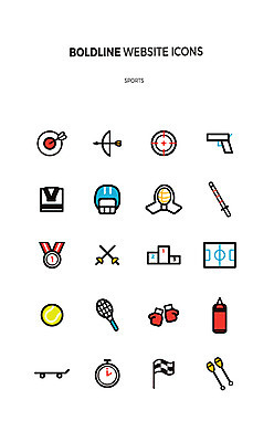 아이콘 화살 사람없음 세트 권투 권총 깃발 우승 스케이트보드 과녁판 헬멧 테니스공 라인아이콘 태권도 사격 양궁 곤봉 스톱워치 볼드라인 2D아이콘 AI파일 스포츠용품 스포츠 시계 공 격투기 총 최고 테니스용품 보드_스포츠 보호장비 파일형식 벡터
