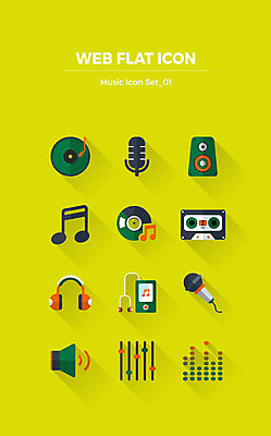 아이콘 음악 음표 사람없음 세트 헤드폰 헤드셋 스피커 볼륨 MP3 DJ 마이크 플랫아이콘 테이프 2D아이콘 AI파일 기호 음향기기 문화예술 문구용품 전자제품 파일형식 벡터