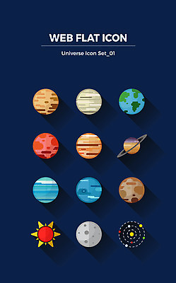 아이콘 지구 사람없음 세트 태양 우주 행성 달 플랫아이콘 토성 목성 금성 명왕성 수성 천왕성 해왕성 화성 2D아이콘 AI파일 자연요소 파일형식 벡터