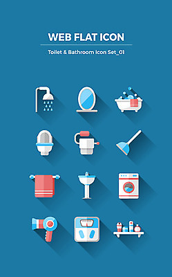 아이콘 욕조 사람없음 세트 수건 화장품 거울 화장지 드라이어 세면대 플랫아이콘 화장실 체중계 샤워기 변기 세탁기 뚫어뻥 2D아이콘 AI파일 위생용품 뷰티 가전제품 미용용품 파일형식 벡터