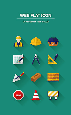 아이콘 벽돌 노동자 자 사람없음 세트 설계도 공구 안전모 헬멧 플랫아이콘 컴파스 안내표지판 2D아이콘 AI파일 직업 문구용품 건설업 도구 표지판 안전장비 보호장비 파일형식 벡터