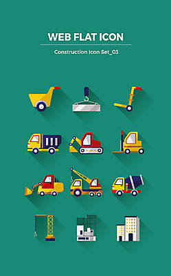 아이콘 건설업 빌딩 사람없음 세트 수레 트럭 포크레인 불도저 기중기 플랫아이콘 레미콘 2D아이콘 AI파일 산업 자동차 건물 카트 중장비 파일형식 벡터