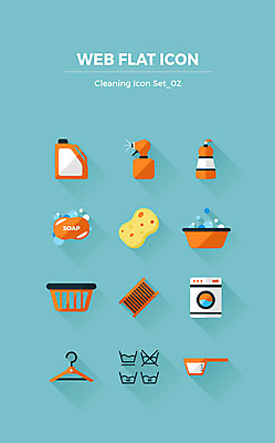 아이콘 사람없음 세트 거품 빨래 옷걸이 세제 플랫아이콘 비누 분무기 세탁기 수세미 스펀지 빨래통 빨래판 주방세제 2D아이콘 AI파일 가사 위생용품 가전제품 파일형식 벡터