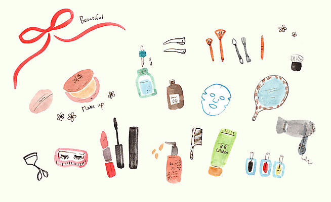 PSD 리본 일러스트 사람없음 거울 립스틱 머리핀 오일 드라이어 선크림 마스카라 매니큐어 마스크팩 뷰러 메이크업브러쉬 손톱깎이 인조속눈썹 국내일러스트 음식 장신구 화장품 화장용품 붓 미용용품 속눈썹 팩 파일형식