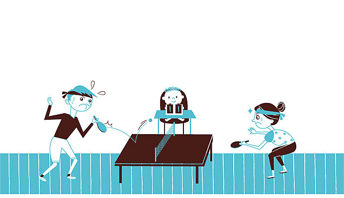 여자 교육 남자 어린이 일러스트 가족 엄마 스트레스 성인 세명 부모 육아 아빠 탁구 육아라이프 국내일러스트 AI파일 라이프스타일 관계 사람 구기 파일형식 벡터