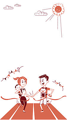 여자 남자 어린이 일러스트 가족 엄마 스트레스 여러명 성인 부모 달리기 태양 손잡기 육아 아기 아빠 결승선 육아라이프 국내일러스트 AI파일 자연요소 라이프스타일 다수 관계 모션 사람 파일형식 벡터