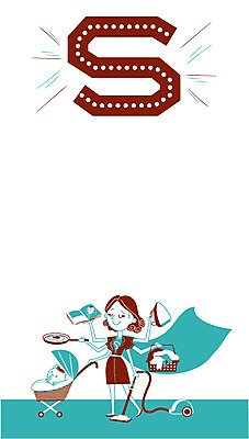 여자 일러스트 가족 엄마 스트레스 요리 성인 두명 육아 아기 빨래 청소 다리미 S 육아라이프 슈퍼우먼 국내일러스트 AI파일 라이프스타일 알파벳 가사 관계 사람 가전제품 파일형식 벡터