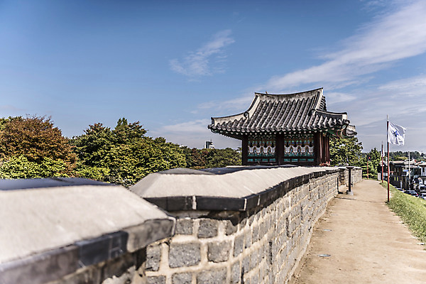 포토 JPG 주간 나무 한국문화 건축물 고건축 자연 풍경 사람없음 야외 세계문화유산 문화재 가을 성 벽돌담 수원 성곽길 화성시 국내포토 자연요소 식물 동양문화 계절 건축 길 벽돌 한국 담장 생태계 경기도 파일형식