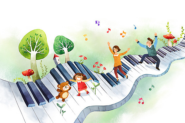 전신 PSD 나무 한마리 여자 남자 딸 행복 어린이 악기 음표 일러스트 곰 가족 엄마 상상일러스트 성인 세명 판타지 버섯 화목 건반 피아노 건반악기 아빠 국내일러스트 식물 동물 1 기호 감정 음악 컨셉 포유류 관계 상상 사람 파일형식