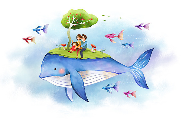 전신 PSD 나무 여자 남자 딸 행복 어린이 여러마리 일러스트 가족 엄마 상상일러스트 성인 세명 판타지 새싹 버섯 화목 하트 아빠 고래 열대어 사랑나무 국내일러스트 모양 식물 감정 다수 컨셉 포유류 관계 상상 어류 사람 수중동물 파일형식