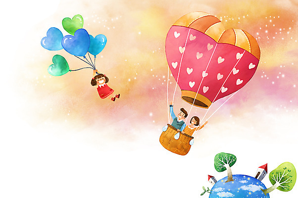 전신 PSD 나무 여자 남자 딸 행복 어린이 일러스트 가족 하늘 엄마 주택 상상일러스트 사랑 상반신 성인 세명 판타지 지구본 화목 열기구 비행 아빠 풍선 국내일러스트 식물 감정 컨셉 관계 항공교통 상상 사람 건물 파일형식