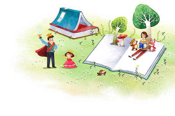 전신 PSD 나무 여자 남자 꽃 딸 행복 어린이 일러스트 곰 가족 엄마 상상일러스트 세마리 성인 책 세명 판타지 버섯 화목 토끼 아빠 공주님 두더지 왕자 국내일러스트 식물 동물 감정 컨셉 포유류 관계 상상 3 사람 반려동물 파일형식