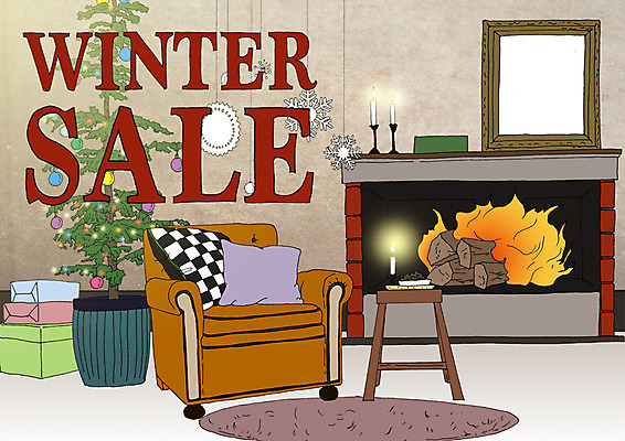 PSD 포스터 쿠션 겨울 일러스트 사람없음 선물상자 쇼핑 소파 세일 눈송이 벽난로 아트툰 국내일러스트 계절 의자 눈_날씨 선물 상자 그림 파일형식