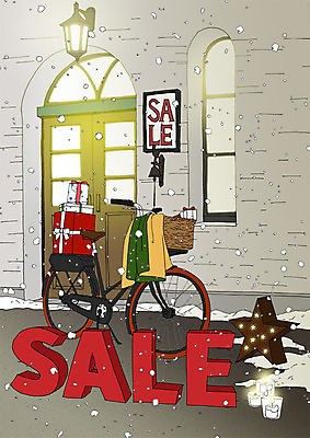 PSD 포스터 별 겨울 일러스트 초 사람없음 선물상자 쇼핑 세일 상점 자전거 별장식 아트툰 국내일러스트 자연요소 계절 선물 장식 상자 바이크 그림 파일형식