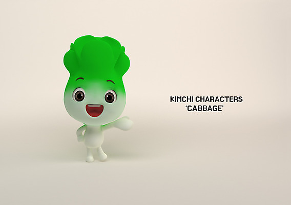 PSD 편집이미지 캐릭터 식재료 3D캐릭터 사람없음 농작물 3D 배추 배추캐릭터 편집3D 농업 채소 디지털합성 파일형식