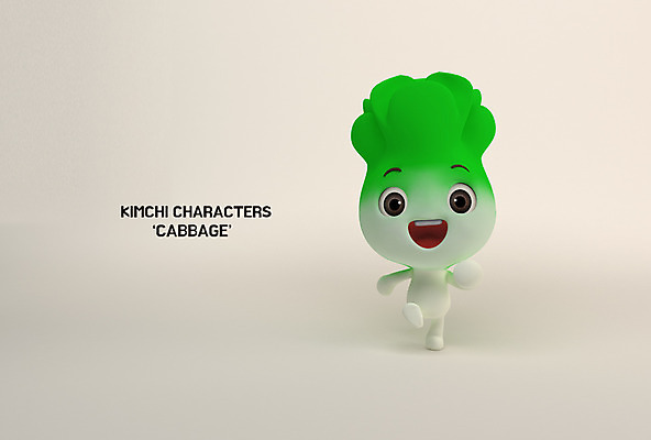 PSD 편집이미지 캐릭터 식재료 3D캐릭터 사람없음 농작물 3D 배추 배추캐릭터 편집3D 농업 채소 디지털합성 파일형식