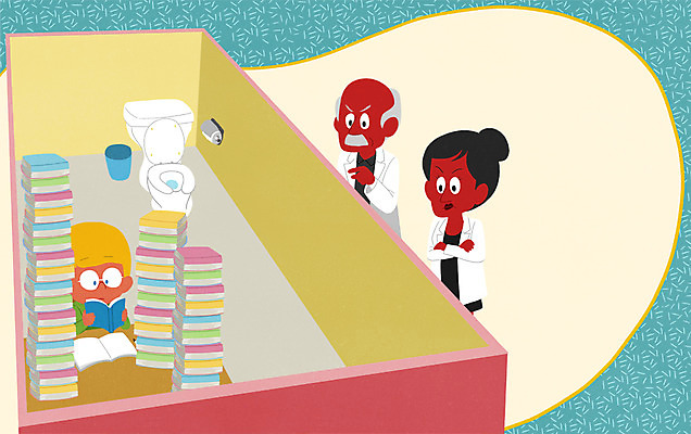 PSD 학생 여자 남자 40대 일러스트 엄마 프레임 실험 박사 10대 책 세명 부모 독서 쌓기 책상 화장실 감시 방안 프레임일러스트 국내일러스트 직업 중년 가구 가족 모션 청소년 사람 파일형식