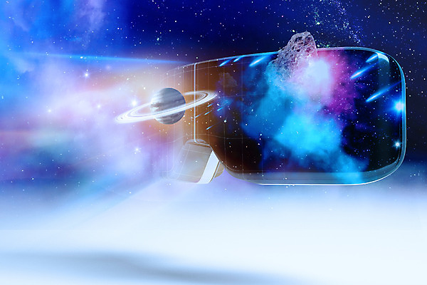 PSD 편집이미지 정보기술 스마트라이프 사람없음 스마트기기 우주 디지털 행성 체험 가상현실 VR기기 이미지편집 라이프스타일 컨셉 기술 전자제품 기계 파일형식