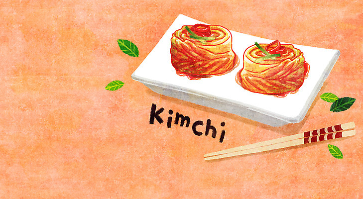 PSD 백그라운드 잎 일러스트 젓가락 사람없음 발효 배추김치 김장 발효음식 사각접시 프레임일러스트 국내일러스트 식물 접시 음식 김치 프레임 수저 파일형식