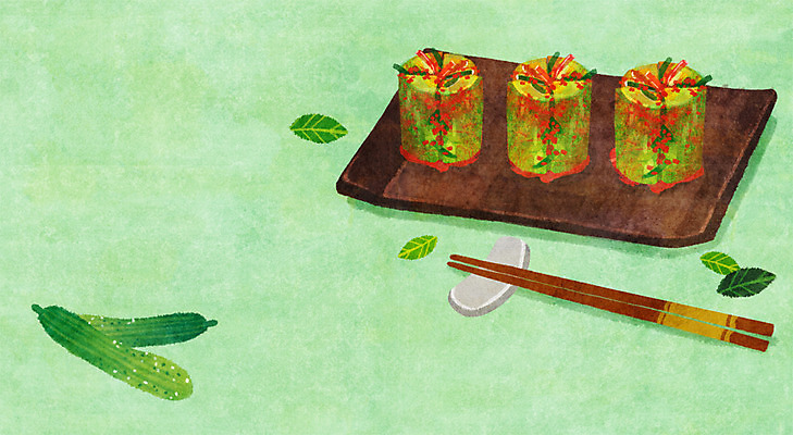 PSD 백그라운드 잎 일러스트 젓가락 오이 사람없음 발효 발효음식 오이소박이 사각접시 젓가락받침대 프레임일러스트 국내일러스트 식물 접시 음식 채소 김치 프레임 수저 수저받침대 파일형식