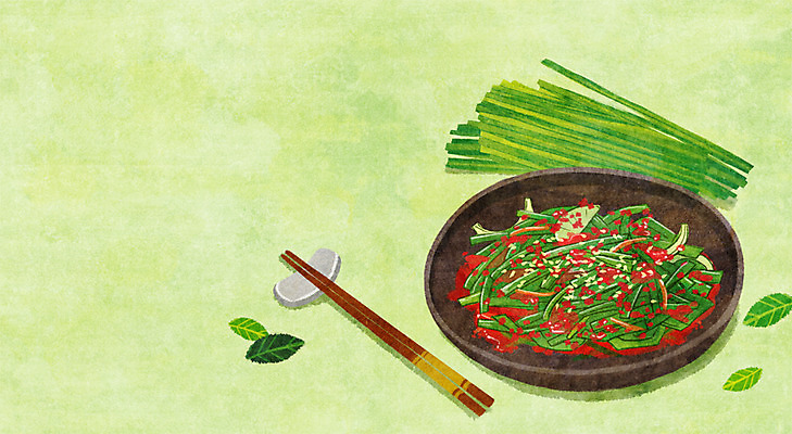 PSD 그릇 백그라운드 잎 일러스트 젓가락 사람없음 부추 젓가락받침대 부추김치 국내일러스트 식물 식기 채소 반찬 수저 수저받침대 파일형식