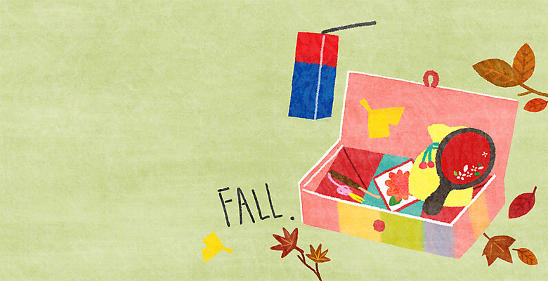 PSD 결혼 백그라운드 단풍 일러스트 복주머니 사람없음 거울 가을 전통혼례 청사초롱 돈봉투 예단 가을배경 국내일러스트 한국전통 계절 잎 봉투 전통소품 이벤트 전통의례 초롱 파일형식 가을_계절