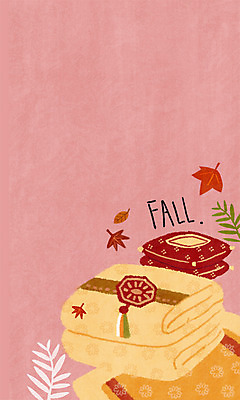 PSD 결혼 백그라운드 낙엽 일러스트 방석 사람없음 이불 가을 혼수품 가을배경 국내일러스트 계절 잎 침구 이벤트 오브젝트 파일형식 가을_계절