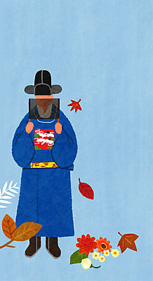 전신 PSD 남자 꽃 신랑 결혼 백그라운드 낙엽 일러스트 한명 성인 가을 전통혼례 혼례복 가을배경 국내일러스트 식물 1 한국전통 계절 잎 사람 이벤트 전통의상 전통의례 파일형식 가을_계절