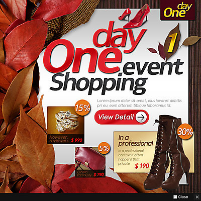 PSD 템플릿 구두 웹템플릿 나뭇잎 팝업 이벤트팝업 부츠 웹팝업 사람없음 쇼핑 핸드백 다이아몬드반지 이미지템플릿 신발 잎 가방 반지 파일형식