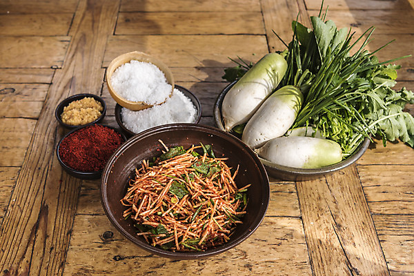 포토 채소 식재료 뿌리채소 가루 김장 파일형식 김장재료 다진마늘 고춧가루 소금 무생채 파 무 사람없음 JPG 양념 국내포토