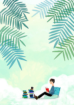 PSD 남자 커피 백그라운드 일러스트 휴식 나뭇잎 방석 한명 풍경 책 독서 편안함 안식처 온실 국내일러스트 1 음료 컨셉 잎 사람 감각 파일형식