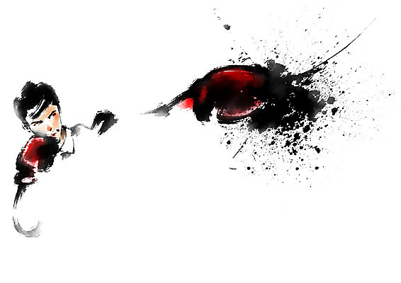 PSD 남자 일러스트 캘리그라피 건강 한명 성인 운동 권투 역동적 국내일러스트 1 컨셉 사람 격투기 파일형식