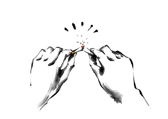 PSD 손 남자 일러스트 캘리그라피 담배 건강 한명 성인 신체부위 잡기 금연 반토막 국내일러스트 1 캠페인 모션 사람 사회이슈 파일형식