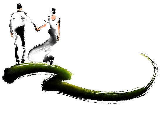 전신 PSD 드레스 여자 남자 일러스트 캘리그라피 가족 결혼식 정장 턱시도 성인 두명 손잡기 국내일러스트 옷 결혼 관계 모션 사람 파일형식