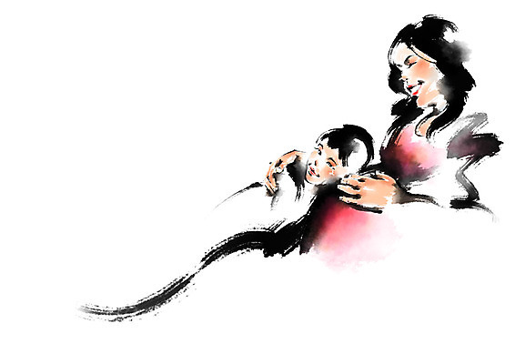 PSD 여자 행복 어린이 일러스트 캘리그라피 가족 한명 웃음 상반신 성인 두명 임산부 태동 국내일러스트 1 감정 관계 표정 사람 임신 파일형식