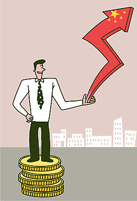 전신 남자 화살표 일러스트 한명 빌딩 성인 경제 동전 중국 성장 도시 비즈니스맨 국내일러스트 AI파일 1 아시아 돈 비즈니스 사람 건물 직장인 파일형식 벡터